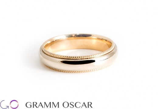 Обручальное кольцо, желтое золото