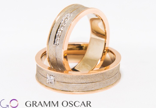 Обручальные кольца, желтое золото, бриллианты