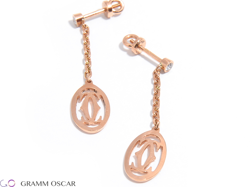 Сережки у стилі CARTIER