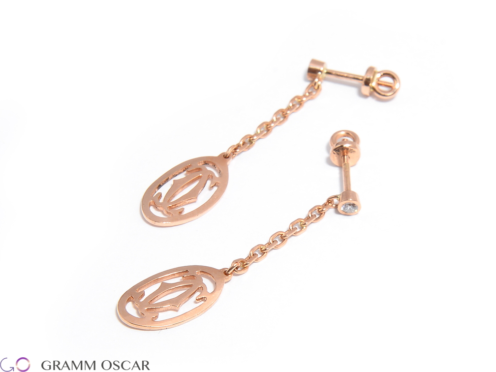 Сережки у стилі CARTIER