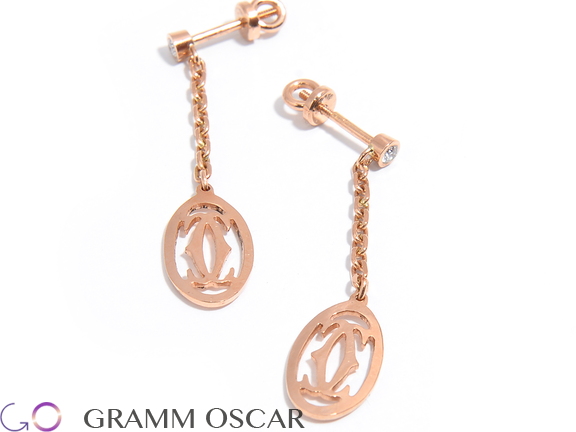 Сережки у стилі CARTIER