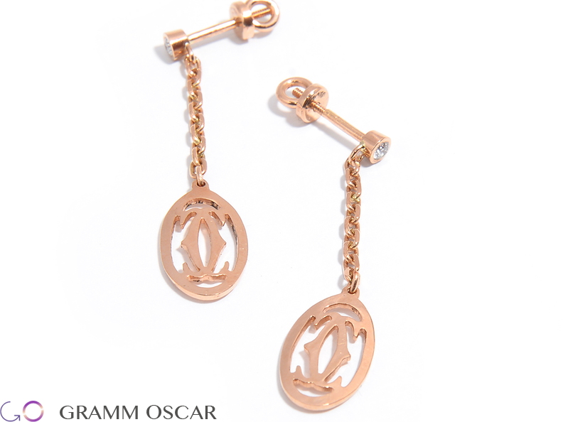 Сережки у стилі CARTIER
