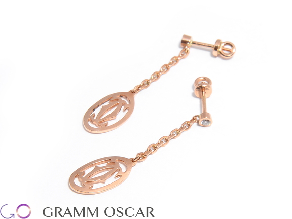 Сережки у стилі CARTIER