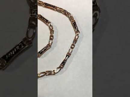 Чоловічий перстень (ланцюжок) з червоного золота у стилі Cartier.